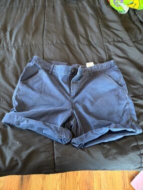 Carhartt Plus Size 18 Rolled Cuff Navy Blue Shorts